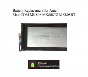 Battery Replacement for Autel MaxiCOM MK808 MK808TS MK808BT
